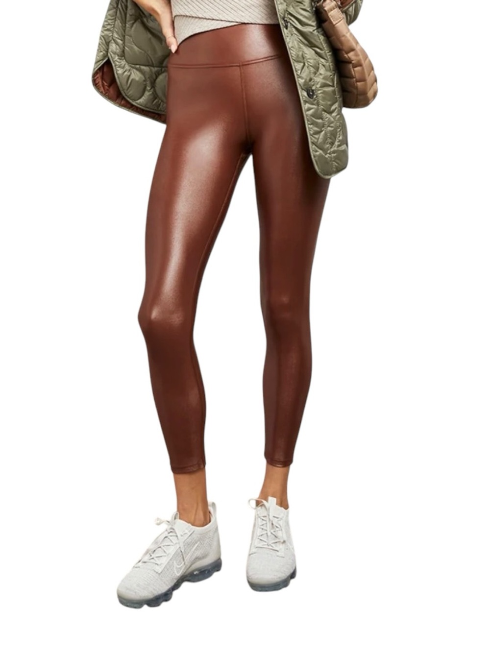 Carbon38 High Rise 7/8 Legging in Takara Shine